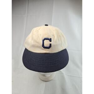 Vintage Cleveland Indians Roman Cooperstown Collection 7 5/8 Short Bill Hat RARE
